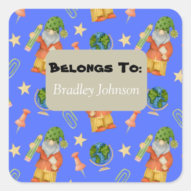 Back To School Theme Belongs To Sticker Pack (Front)