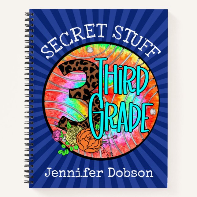 Back to school third grade notebook (Front)