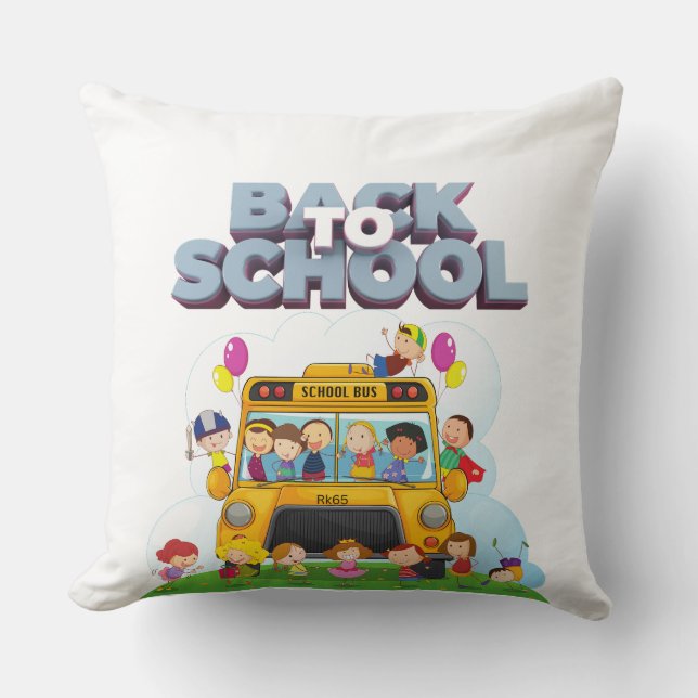 Back to school - throw pillow (Front)