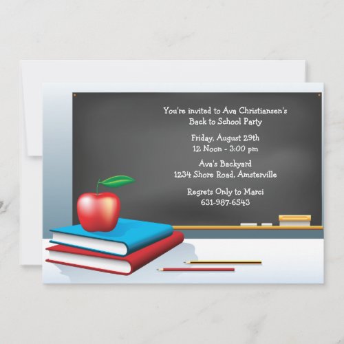 Back to School Time Invitation