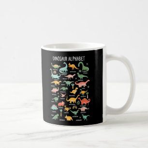 Back To School Types Of Dinosaurs Alphabet Coffee Mug
