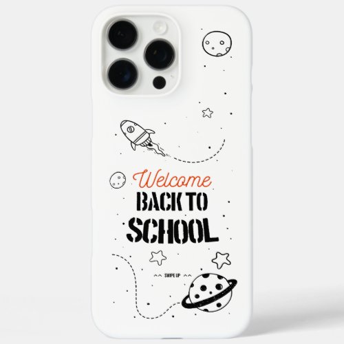 Back to School Typography Design iPhone 16 Pro Max Case