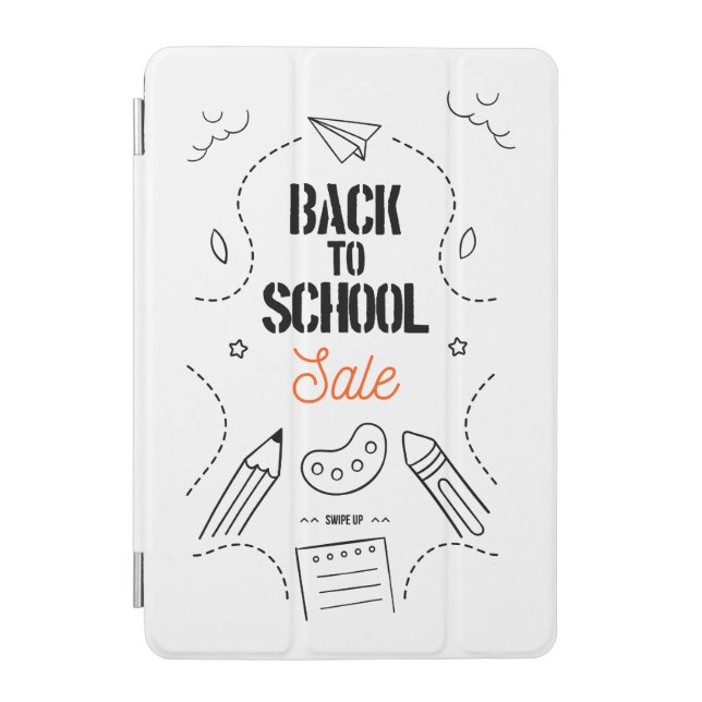 Back to School Typography Design iPad Mini Cover (Front)