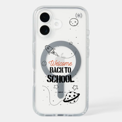 Back to School Typography Design iPhone 16 Case