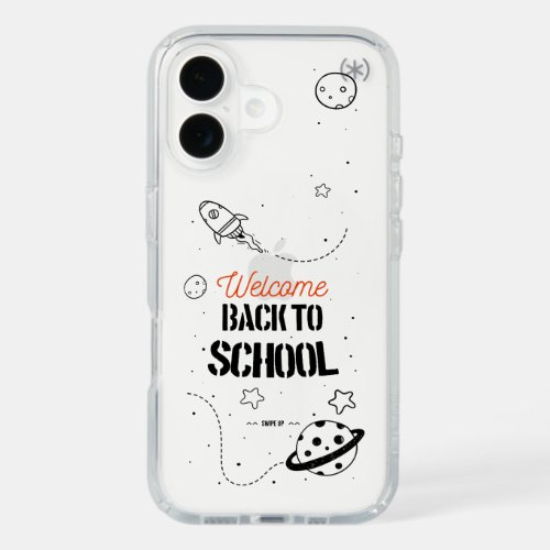 Back to School Typography Design iPhone 16 Case