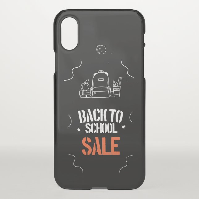 Back to School Typography Design Uncommon iPhone Case (Back)
