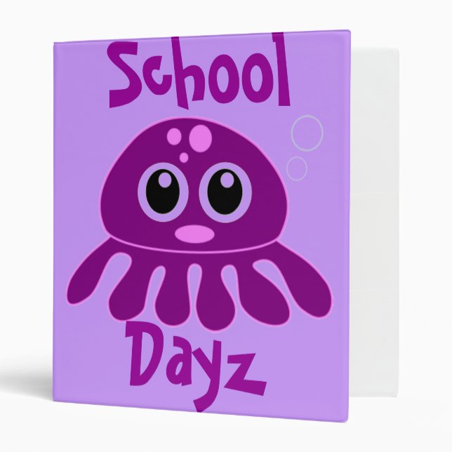 BACK TO SCHOOL - UNDERWATER BINDER - OCTOPUS (Front/Inside)