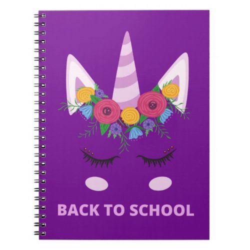 Back to School Unicorn  Notebook