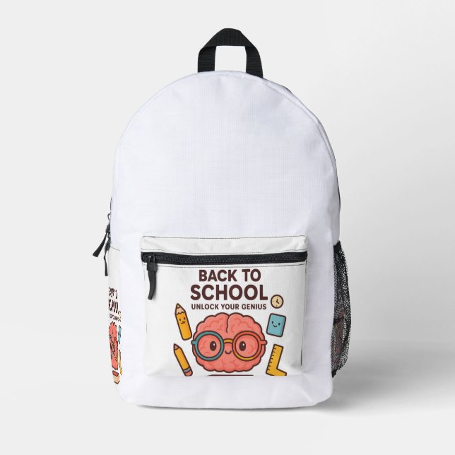 Back to School – Unlock Your Genius Backpack (Front)