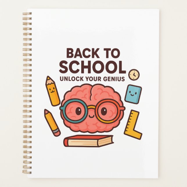 Back to School – Unlock Your Genius Notebook (Front)
