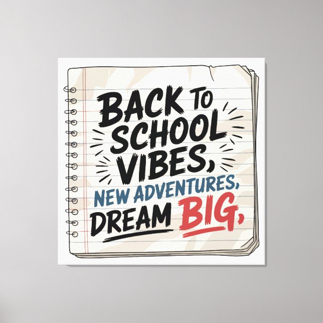 Back to School Vibes – Classroom Wall Print (Front)