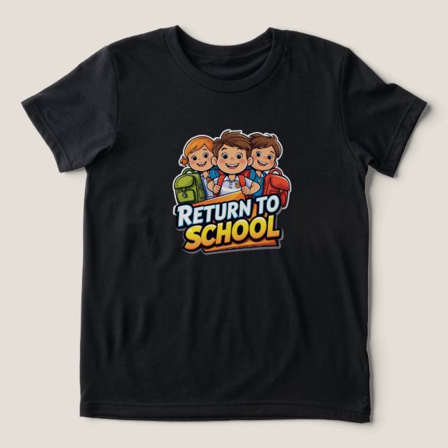 Back to School Vibes T-Shirt – First Day Ready! Tri-Blend Shirt (Design Front)