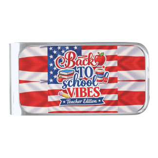 Back to School Vibes Teacher Edition Money Clip