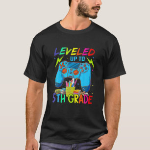 Back To School Video Game 5Th Grade Level Unlocked T-Shirt