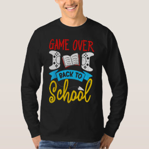 Back to School Video Game Teacher Games Over T-Shirt