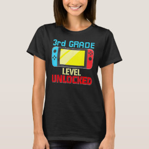 Back to School Video Gamer 3rd Grade Level Unlocke T-Shirt
