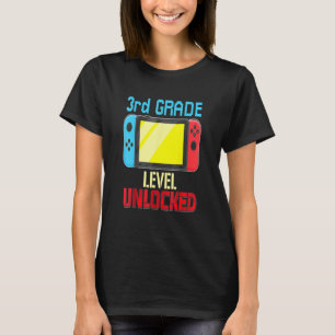 Back To School Video Gamer 3rd Grade Level Unlocke T-Shirt
