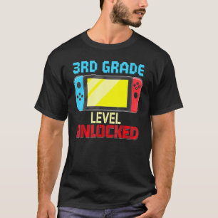 Back To School Video Gamer 3rd Grade Level Unlocke T-Shirt