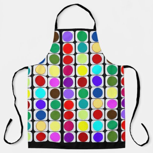 Back to School Watercolors  Apron