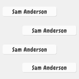 Back to School Waterproof Sticker Name Labels