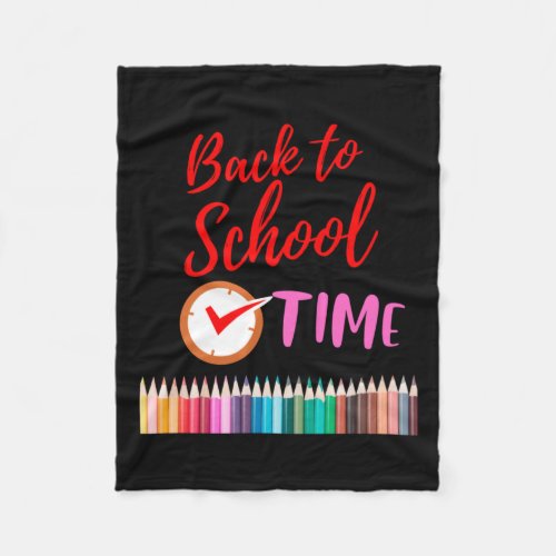 Back To School Welcome Back To School Back To Scho Fleece Blanket