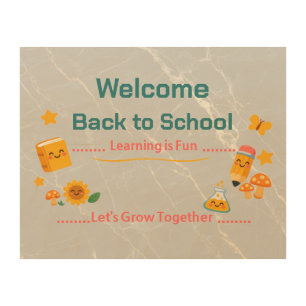 Back to School Welcome Sign Classroom Decor Art
