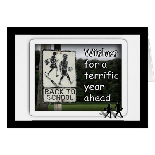 Back to School Wishes for a Great Year (Front Horizontal)