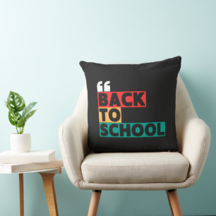 Back to school with a classic and classy touch throw pillow