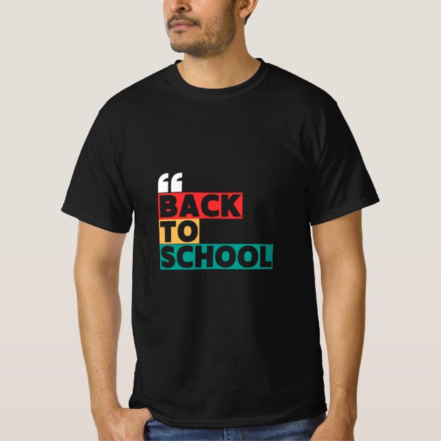 Back to school with a classic, classy touch T-Shirt (Front)