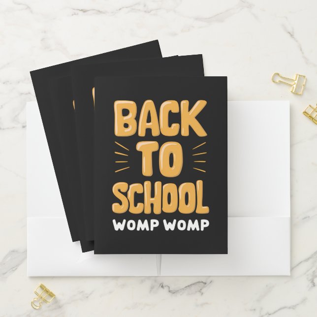 Back to School Womp Womp Teacher Pocket Folder (In Situ)