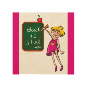 BACK TO SCHOOL WOOD WALL DECOR