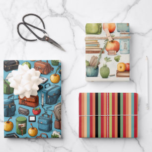 Back To School  Wrapping Paper Sheets