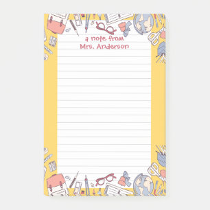 Back to School Yellow Post-it Notes