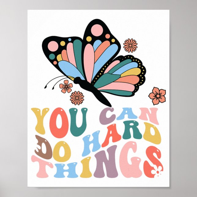 Back To School You Can Do Hard Things  Poster (Front)