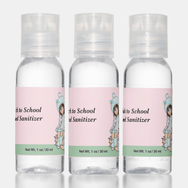 Back to School Young Child & Books Hand Sanitizer (Set)