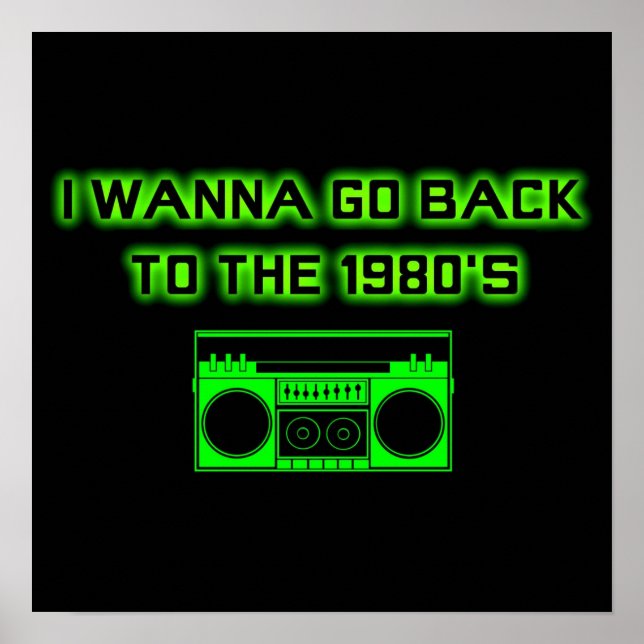 Back to the 1980's - POSTER (small) (Front)