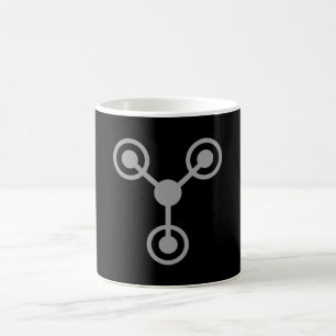 Back to the 80's by Time Travel Machine Coffee Mug