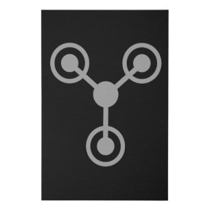 Back to the 80's by Time Travel Machine Faux Canvas Print