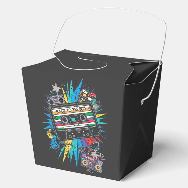 Back to the 80's  favor boxes (Front)