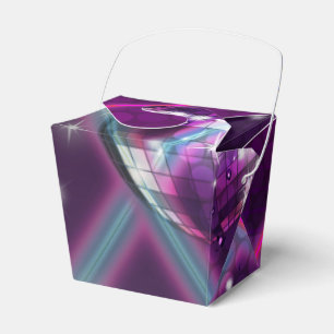 BACK TO THE 80'S Glam Dance Party Favor Boxes