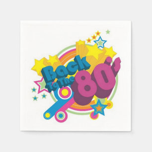 Back To The 80's Retro 80's Party Napkins