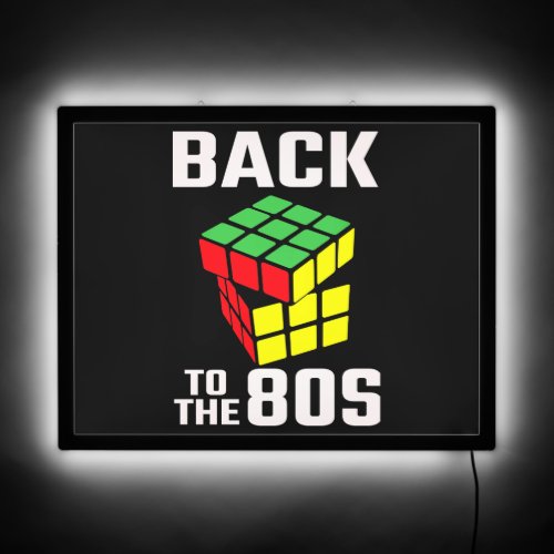 Back To The 80s Retro Puzzle Illuminated Sign