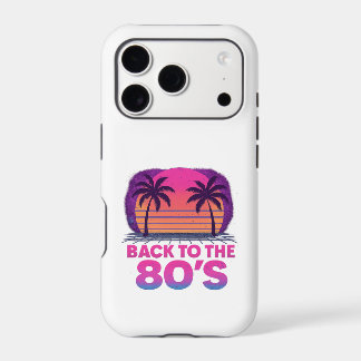 Back to the 80s Retro Synthwave iPhone Case