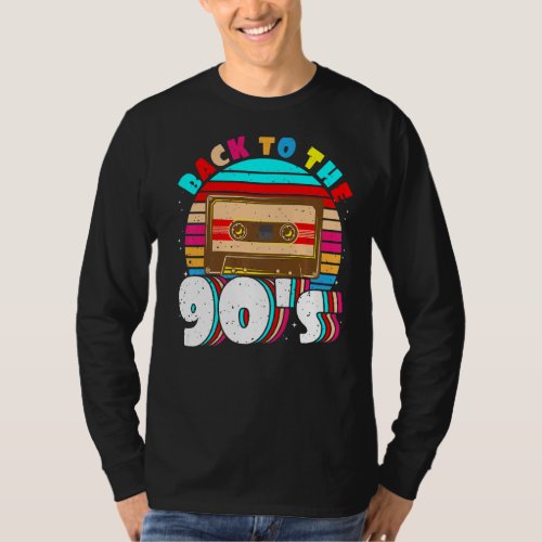 Back To The 90s 90s Disco Radio And Techno Era Vin T_Shirt