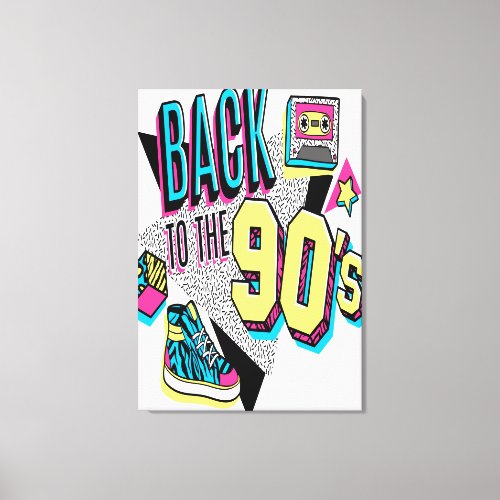 Back To The 90s Canvas Print