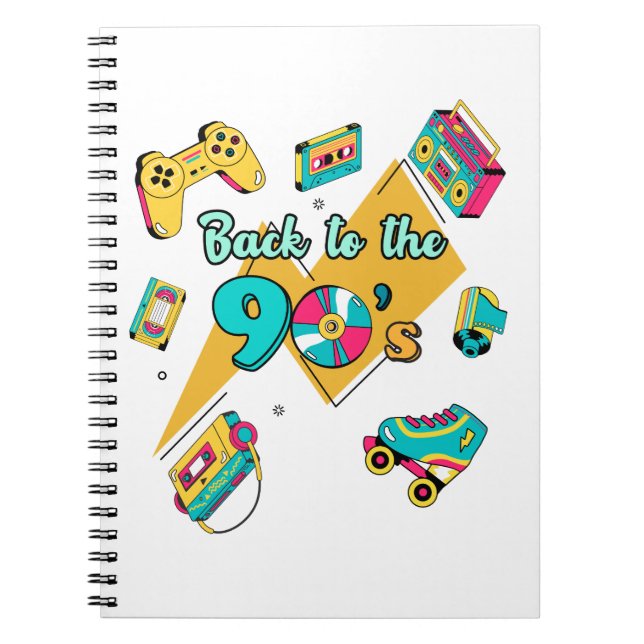 Back To The 90s - Electronic 90's Retro Devices Notebook (Front)