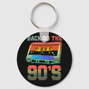 Back to the 90s Retro Party 90er Cassette Keychain
