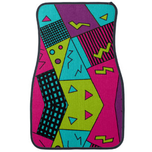 Back to the 90's retro pillows car floor mat