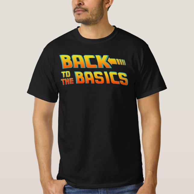 Back To The Basics Costume Fancy Dress Halloween T-Shirt (Front)