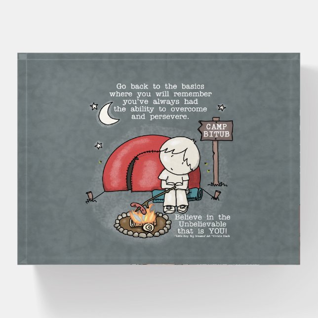 Back to the Basics Paperweight (Front)